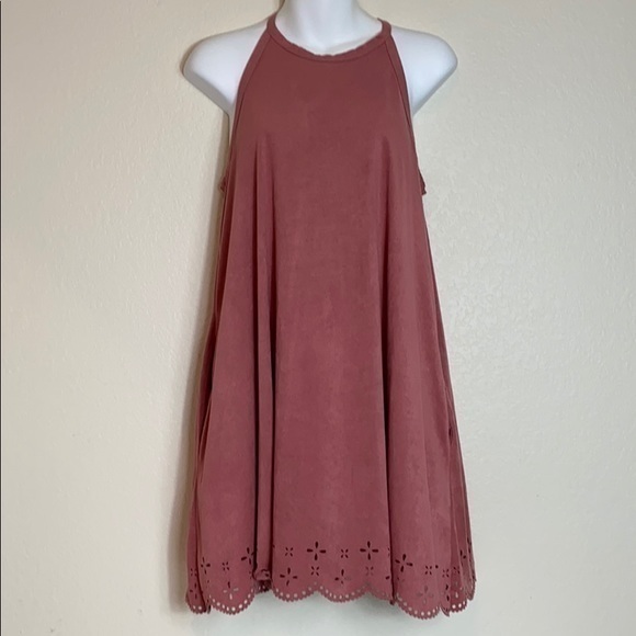Alya Salmon Colored Dress with Pockets - Picture 2 of 7